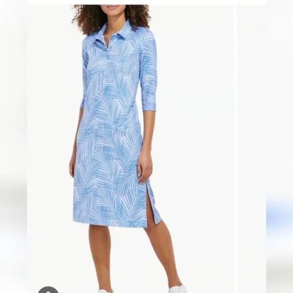 Vineyard Vines Sankaty Blue Margo Dress Size Large - Picture 6 of 6